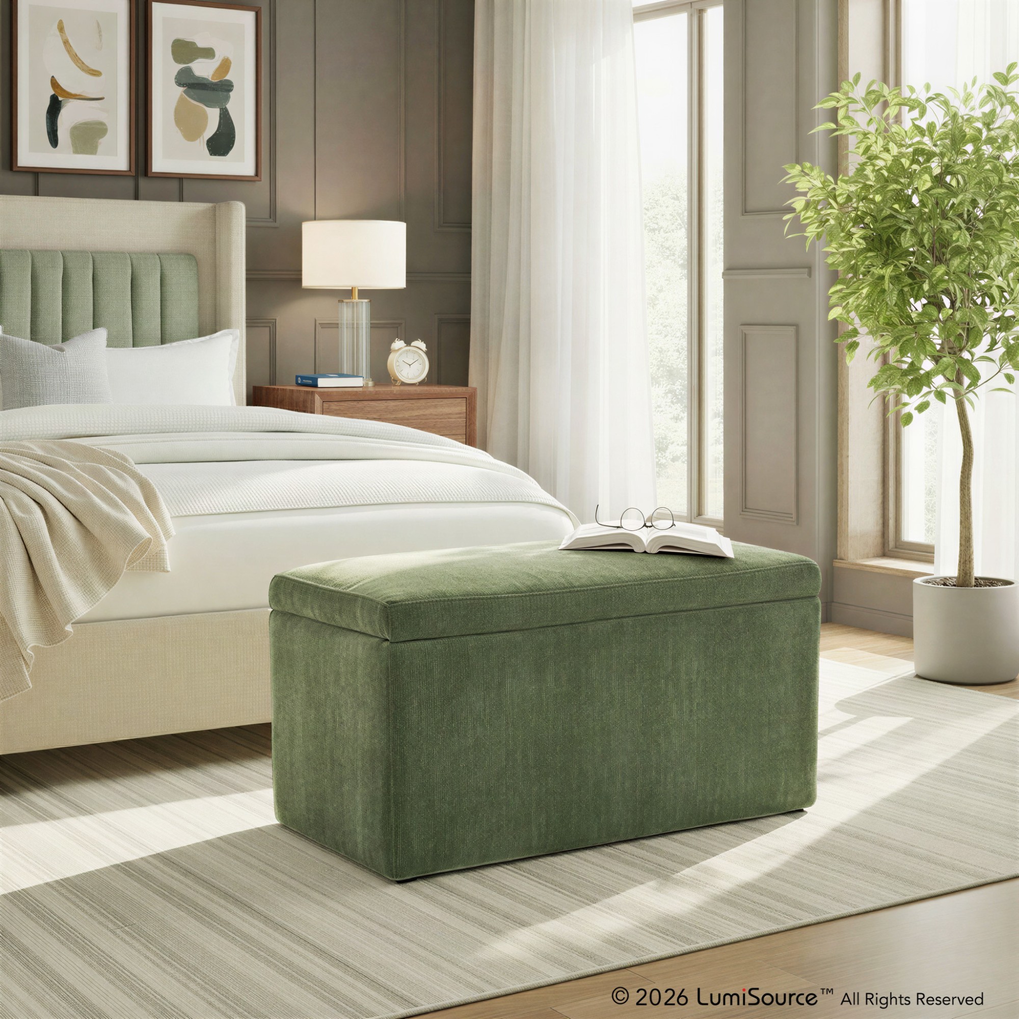 Caster Storage Bench